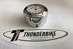 Analog clock for Triumph Other, Triumph Other polished aluminium stem nut clock